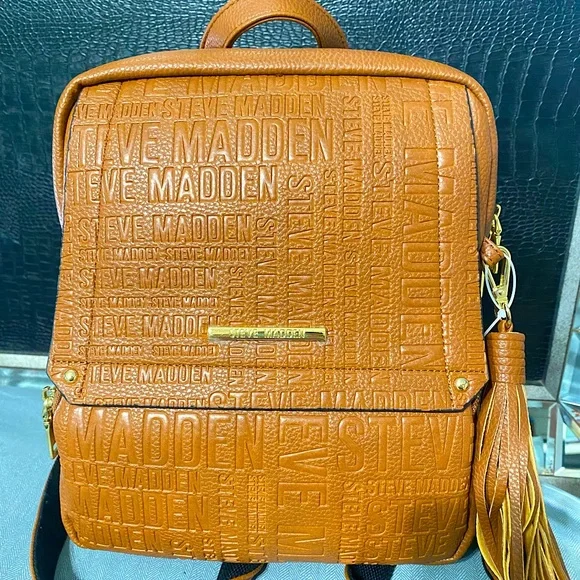 Steve Madden | Bags | Steve Madden Cognac Btampa Logo Tassel  display picture 3